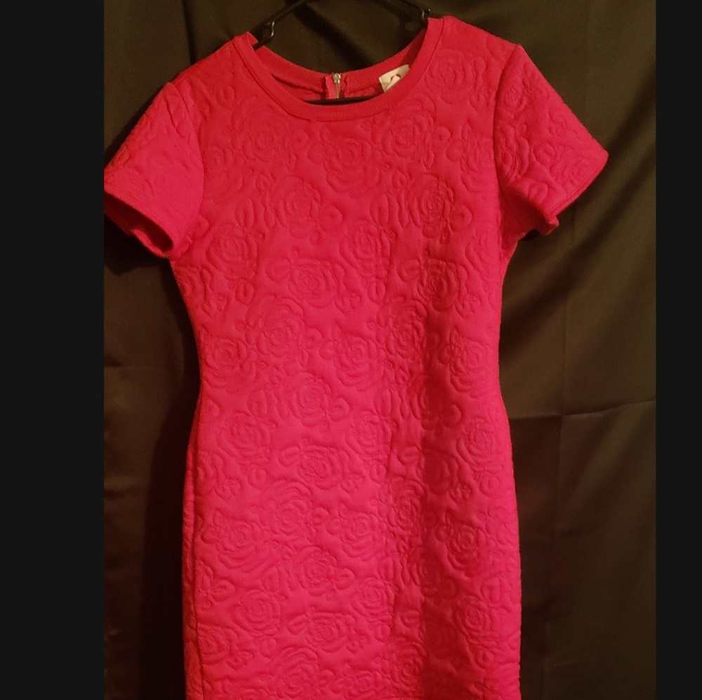 Rose print dress